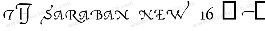 TH SARABAN NEW 16 号字体转换
